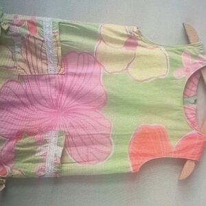 Lilly Pulitzer Kids Sleeveless Floral Blouse - Pink, Green, Orange